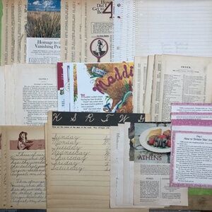 75 pg VTG Book Pages Assorted Mixed Lot~Crafting~Junk Journal~Scrapbook~Collage
